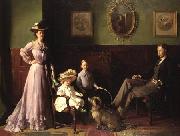 William Orpen Group portrait of the family of George Swinton oil painting